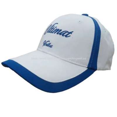 Sport cap with piping and embroidery, baseball cap, golf cap