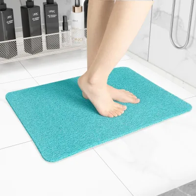 Shower Mats Non Slip PVC Loofah Bathroom Mats, Loofah Mats for Shower and Bathroom, Quick Dry Easy Cleaning Mats for Wet Areas