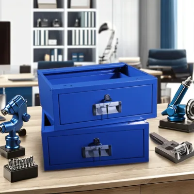 Hot Cold-rolled Steel Work Table Deepen the Medium-sized Drawer with Slide Pull Out Cabinet Storage Compartment Lockable Box