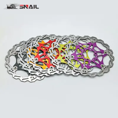Snail Customized Aluminum Mountain Bike Disc Brake Rotor 160/180/203mm for BMX Cruisers Bikes Road Bicycles Easy Installation