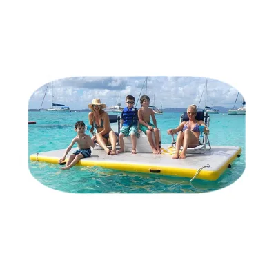 Inflatable Floating Water Mat Air Dock Pontoon/Inflatable Boat Swim Platforms With Air Pump