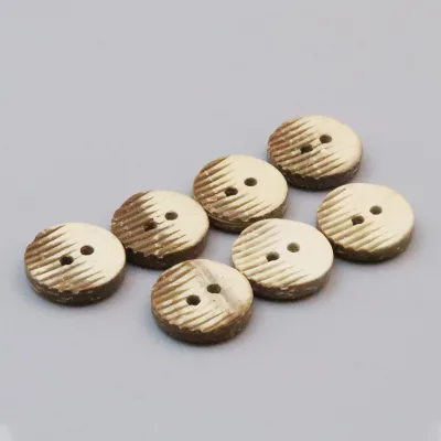 New Customizable Size Natural Materials Eco-friendly Coconut Buttons Children Women's Wear 2 Holes Sewing Coconut Buttons