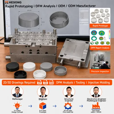 OEM Precision Plastic Injection Molds Multi-cavity High Efficiency Tooling Advanced DFM Analysis Industrial Components
