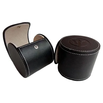 Custom Genuine Leather Watch Rolls Travel Watch case Luxury Watch Box for Men