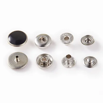 Factory Sale High Quality Sterling Blank Metal Black Pearl Snap Button
