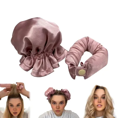 Custom Size & Color Heatless Hair Curler, Satin Covered Heatless Hair Curlers for Long Hair Flexi Rods for Heatless Curls