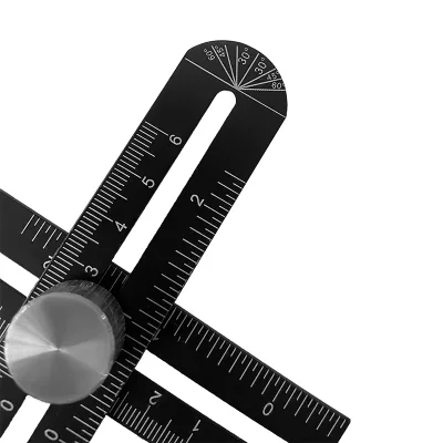 Multi Angle Measuring Ruler Durable Angle Finder Measuring Ruler Folding Ruler for Builders/Craftsmen/Carpenter