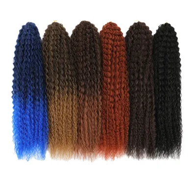 Long Afro Curly Synthetic Drawstring Ponytails 24inch Fluffy Marley Pony Tail 300g High Temperature Fiber Hair for Black Women