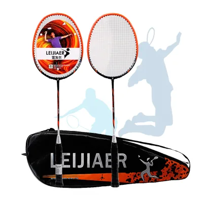 Customized Badminton Racquet Professional Carbon Badminton Rackets 2 Players for Trainer Best Selling