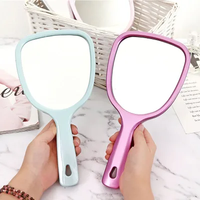 Customized logo Beauty Tool Portable Cosmetic Meakup Mirror Vintage Handheld Makeup Mirror for Girls