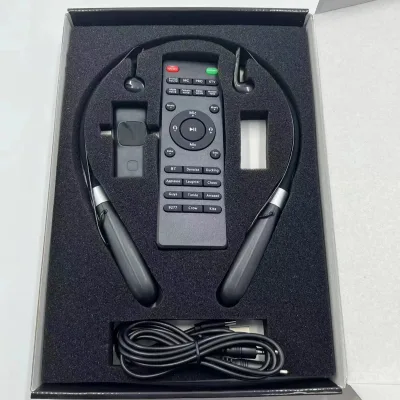4 in 1 Wireless Headsets Singing Condenser Microphone Wireless Audio Interface Sound Card Rotates Headsets in Real Time