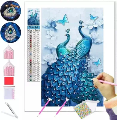 China Factory Custom 5D Diy Diamond Painting Kit Full Drill Arts Canvas Wall Decor 5d Diamond Painting