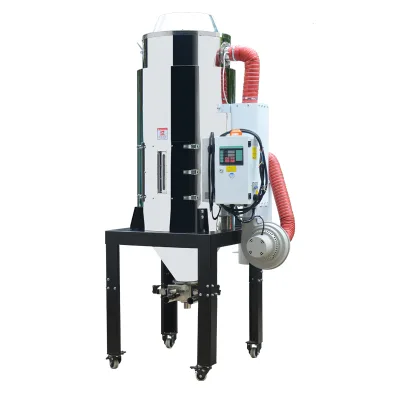 450L Precision PID Controlled Dehumidifying Hopper Dryer 304 Stainless Steel Double-Layer Insulated Material Bucket