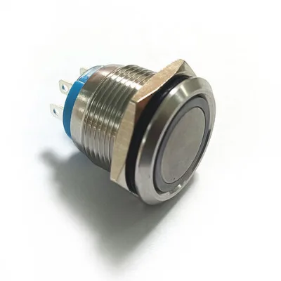 IP67 waterproof LED light metal pushbutton switch with locking function