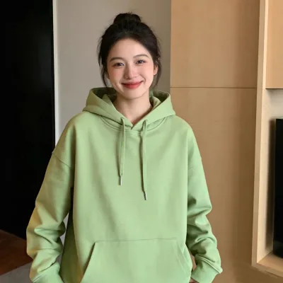Wholesale Unisex Hoodies Drop Shoulder 330 GSM Combed Cotton Lightweight and Breathable Hoodies for Summer Custom Logo Print
