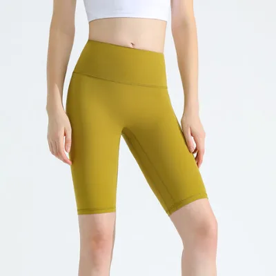 Custom High Waist Compression Breathable Biker Tights Sports Shorts For Women