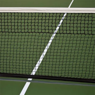 Factory-Made Polyethylene Tennis Net with UV Protection, Reinforced Edges, and Adjustable Height for Outdoor Courts