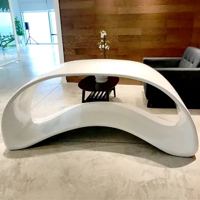 C176 the Latest Elegant Hollow Coffee Table Casual Office Shopping Mall Negotiation Table Modern Outdoor Public Furniture