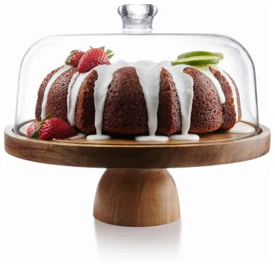 Bamboo Cake Stands Cake Stand With Dome Wooden Cake Stands