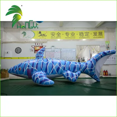 Hongy Inflatable Large Shark Toys / Bouncy Inflatable Animals Toys Shark / Inflatable Bule Shark Pool Toys