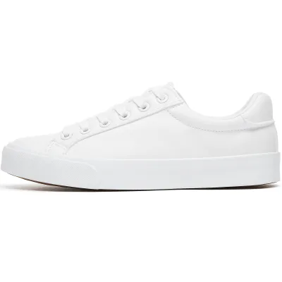Wholesale Men's Casual Shoes Leather Shoes Soft Sole Canvas Shoes Lace up Custom Design High Quality