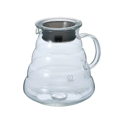 High Borosilicate Glass Pour Over Coffee Server with Thermal Insulation Luxury Carafe