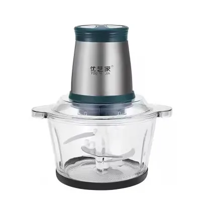 Hot Sell 2L Small Meat Chopper Best Meat Grinder Machine Stainless Steel Electric Meat Grinders Slicers Household Portable Pure