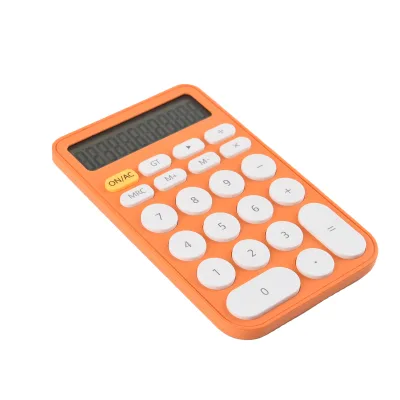 Custom Printing logo School Office Simple Portable Calculator 12 Digit Solar Calculator with Hot Selling Design