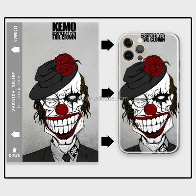 Manufacturer Design Mobile Phone Skins PVC 3D Relief Varnish Custom Geometric Crystal Stickers