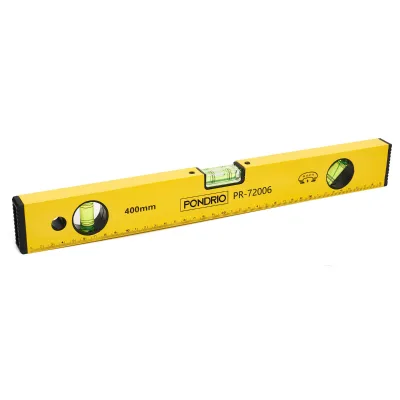 PONDRIO DIY Grade 50cm Strong Magnetic Aluminum Alloy Spirit Level 45 Emission Angle 1 Place Magnet +/-10mm Accuracy 0-5m
