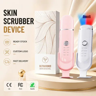 Skin Scrubber Pore Cleaner Facial Cleansing Device USB Rechargeable OEM Private Label Custom Logo Ready Stock Low MOQ