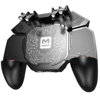 Cooling Fan PUBG Controller Semiconductor Cooler Six Finger Game Trigger Shooter Joystick Gamepad for Android Iphone Phone