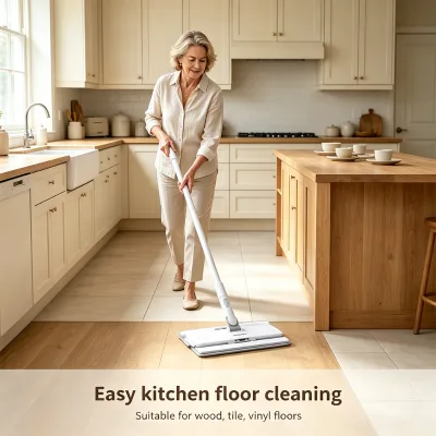 Mopas De Limpeza Professional Extension Pole Baseboard Flat Microfibre Mop Tool to Clean the Floor