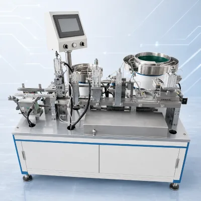 Fire Fighting Equipment Assembly Line with Extinguisher Valve Module and Pneumatic Pressure Test Station