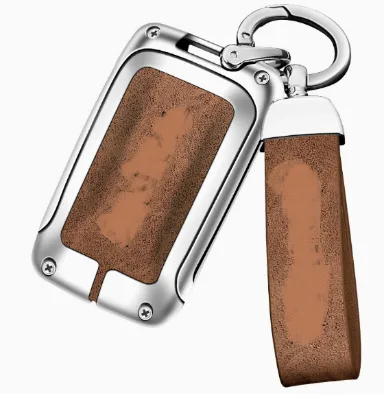 Metal Car Key Protector KEY case Fob Cover with Zilc Alloy Material Accessories for Great Wall WEI Tank Key Pouch Car Key Case