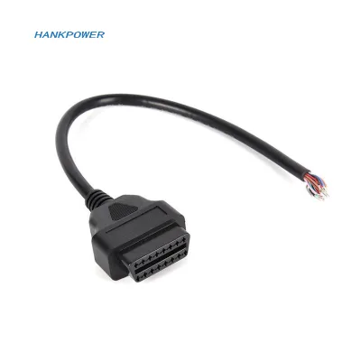 OBD2 16Pin Female to Open Extension Cable 0.3M
