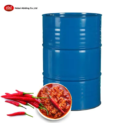 Wholesale Bulk Hot Red Chili Paste Industrial Food Grade Concentrated Fermented Crushed Pepper Paste 220kg Drum OEM PrivateLabel
