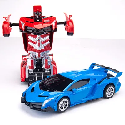 Best Christmas Gift Toys Rechargeable Battery 1:14 RC Transforming Toys One Key RC Action Figutres R/C Remote Car with Light
