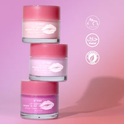 Customized OEM New Natural Berry Fruit VC Lightening Moisturize Vegan Organic Lip Sleeping Mask for Lip Care