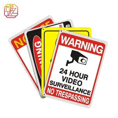 Size Approximately 8x12 Inch Custom Printed Traffic Warning Tin Sign Aluminum Nameplate Metal Sign Custom Notice Plaque