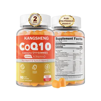 Customize Logo Filled Gummies Coq10 Gummies Coenzyme Q10 Ubiquinol Gummies for Healthy Heart and Energy