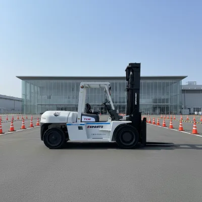 Used TCM FD100 Internal Combustion Counterweight Forklift Truck Core Components Gearbox Pump Motor Japan Made Cheap Price