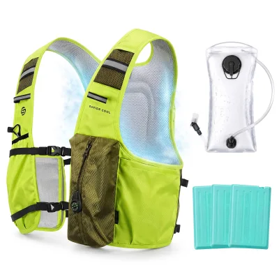SAVIOR COOL OEM Custom Cooling Vest Running Hiking Cycling High-Vis Adjustable Ice Packs Lightweight Sports PCM Cooling Vest
