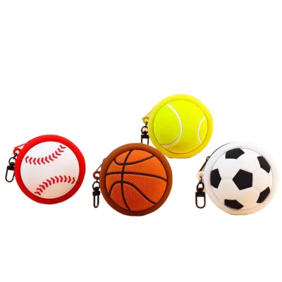 CUSTOM LOGO PROMOTIONAL COLORFUL PLASTIC BEADED KEYRING COIN PURSE EARBUD HOLDER BAG CHARM for CAR KEYS GIFT WHOLESALE