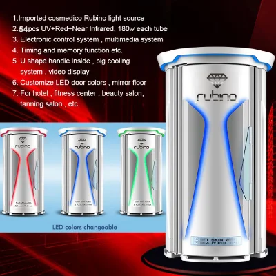 Full Body Stand up Solarium Machine Vertical Tanning Bed for Loss Slimming Pain Relief Red Light Therapy Bed