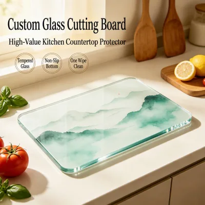 Personalized Glass Cutting Board, 16" X 11", Housewarming Gifts, Custom Cutting Boards for Kitchen