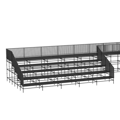 Factory Stand Portable Steel Wooden Stage Platform Wood Furniture Concert Outdoor Stage Rust-proof Water-proof