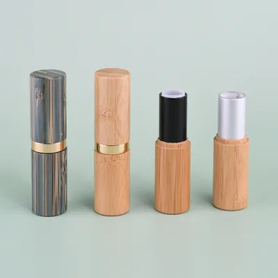 Natural Bamboo Environmentally Friendly 3ml 5ml Empty Bamboo Lipstick  Gloss Tubes for Cosmetics Lipstick  Packaging