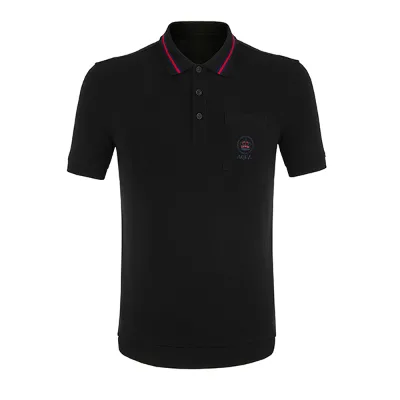 Light Luxury Casual S-4XL Size Golf for Shirt Customizable Knitted Cotton Anti-Pilling Quick Dry Short Sleeve Design for Summer