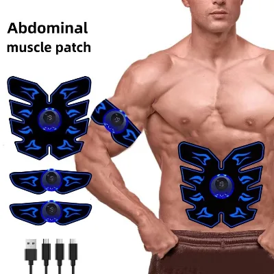 High Power Wireless Ab Stimulator Women Men Fitness Device Body Shaping Muscle Therapy Ems Abdominal Stimulator